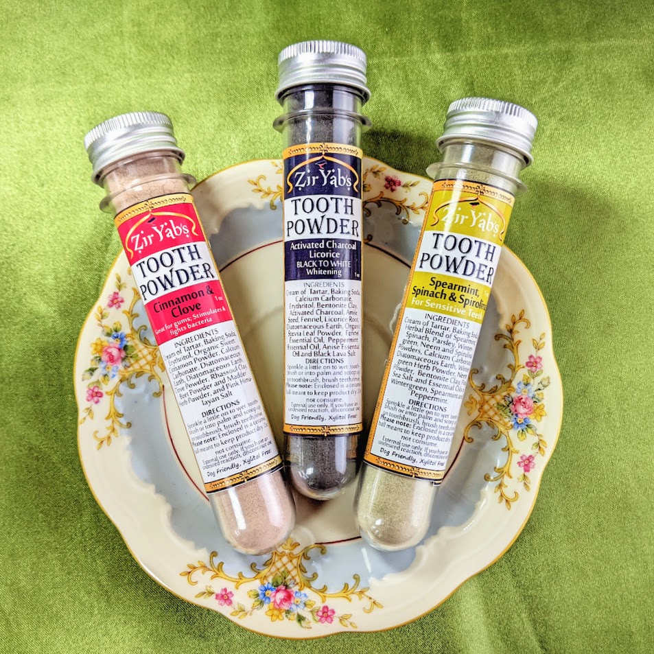 Herbal TOOTH POWDERS - Vegan, Fluoride-Free, Sulfate-Free