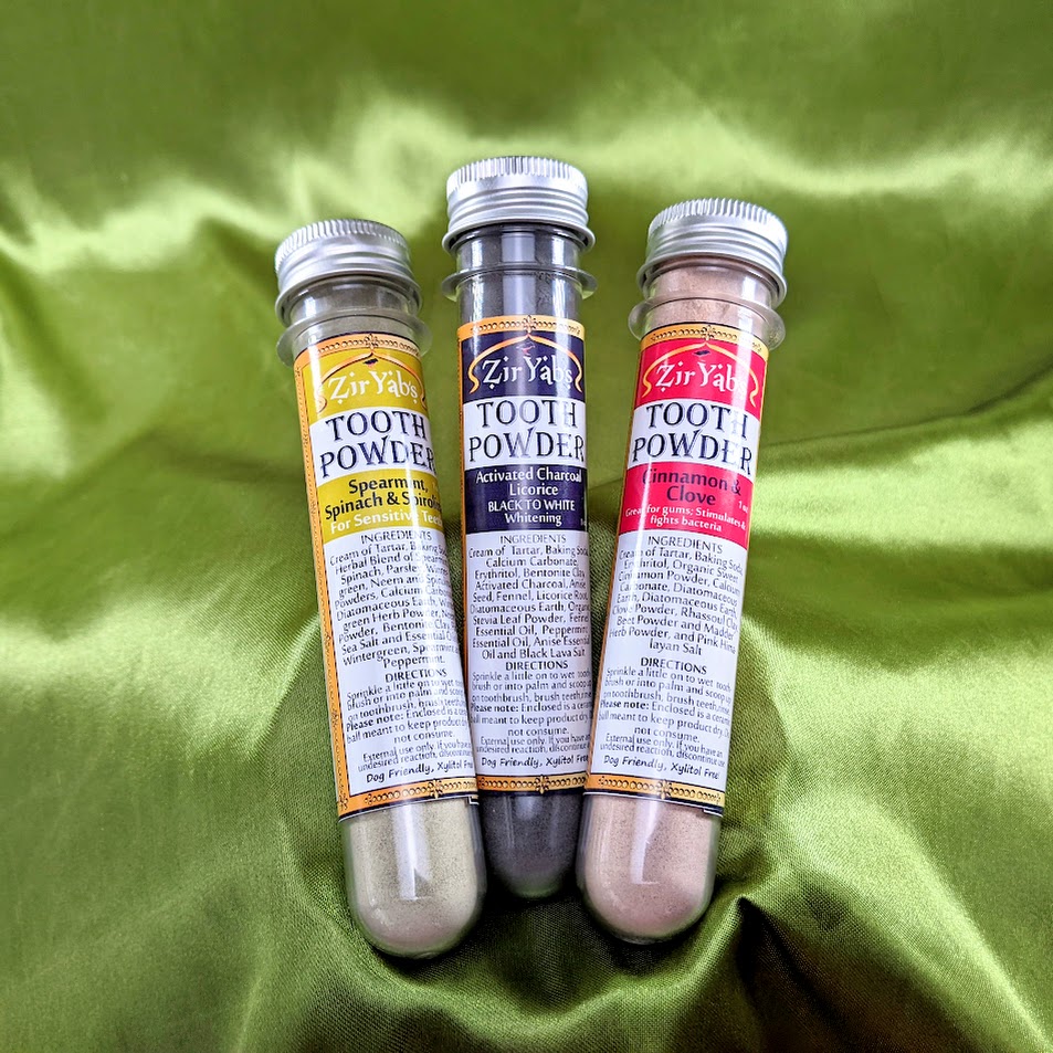 Herbal TOOTH POWDERS - Vegan, Fluoride-Free, Sulfate-Free
