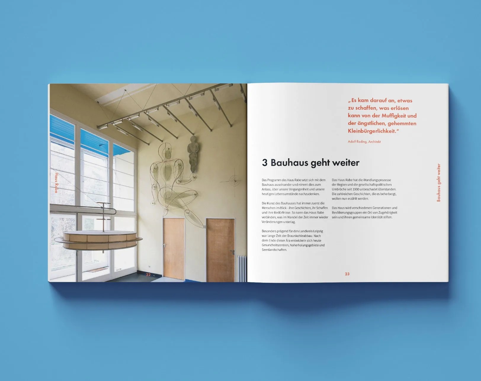 Haus Rabe Broschure Bauhaus Erleben Zitronegrau Leipzig