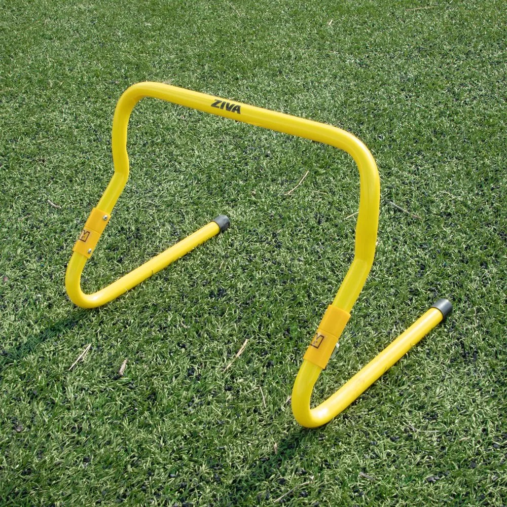 Set De 5 Vallas Ajustables Ziva 6 - 12 Para Entrenamiento Amarillo