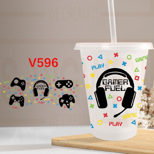 #17 Gamer 16oz cold cup UV DTF (due 17th October)