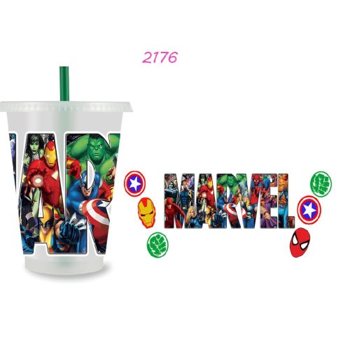 #9 Marvel letters 16oz cold cup UV DTF (due 17th October)