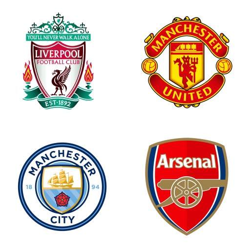 Football team badge to fit jumbo egg