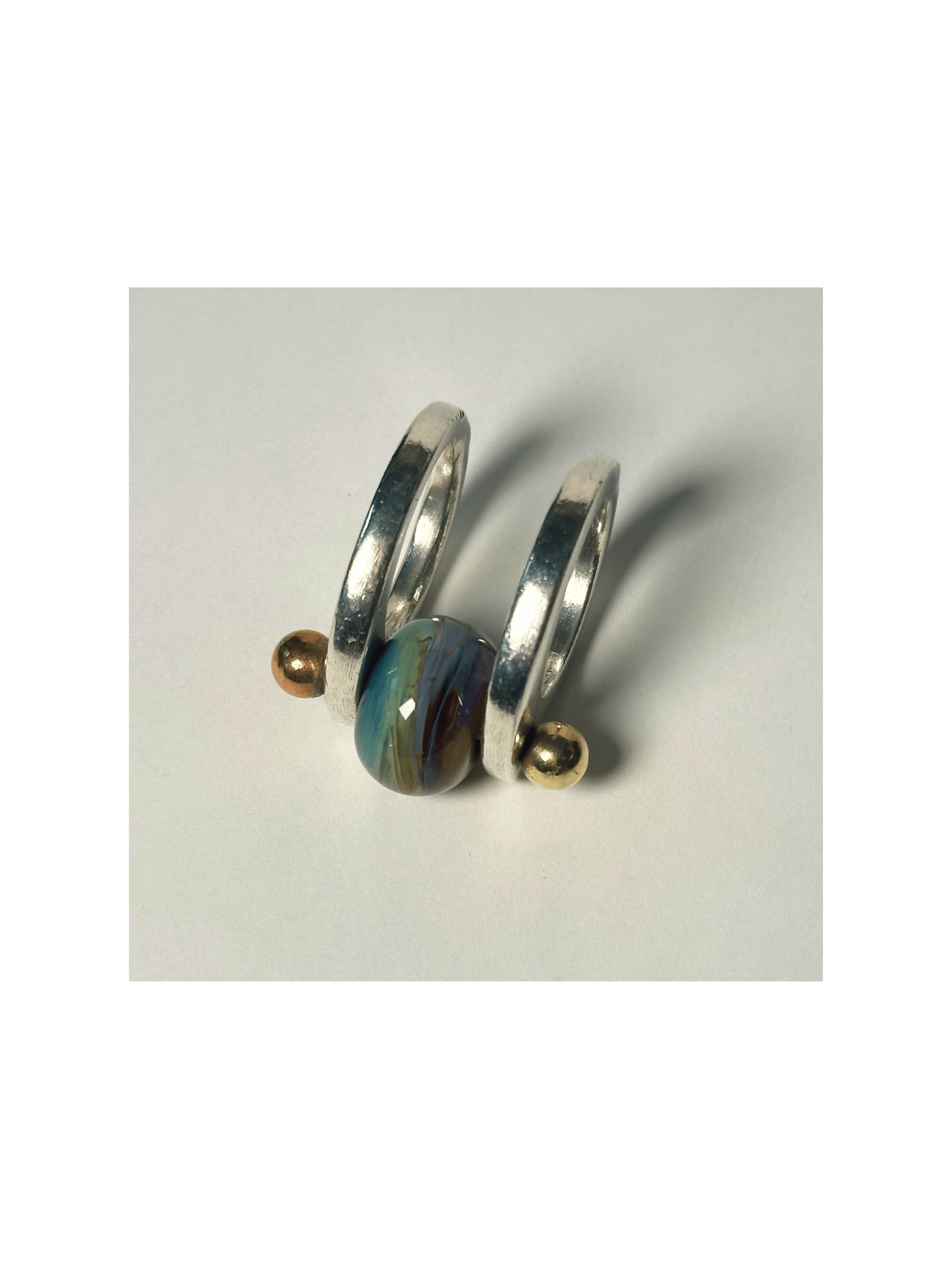 Kinetic Glass Bead Ring