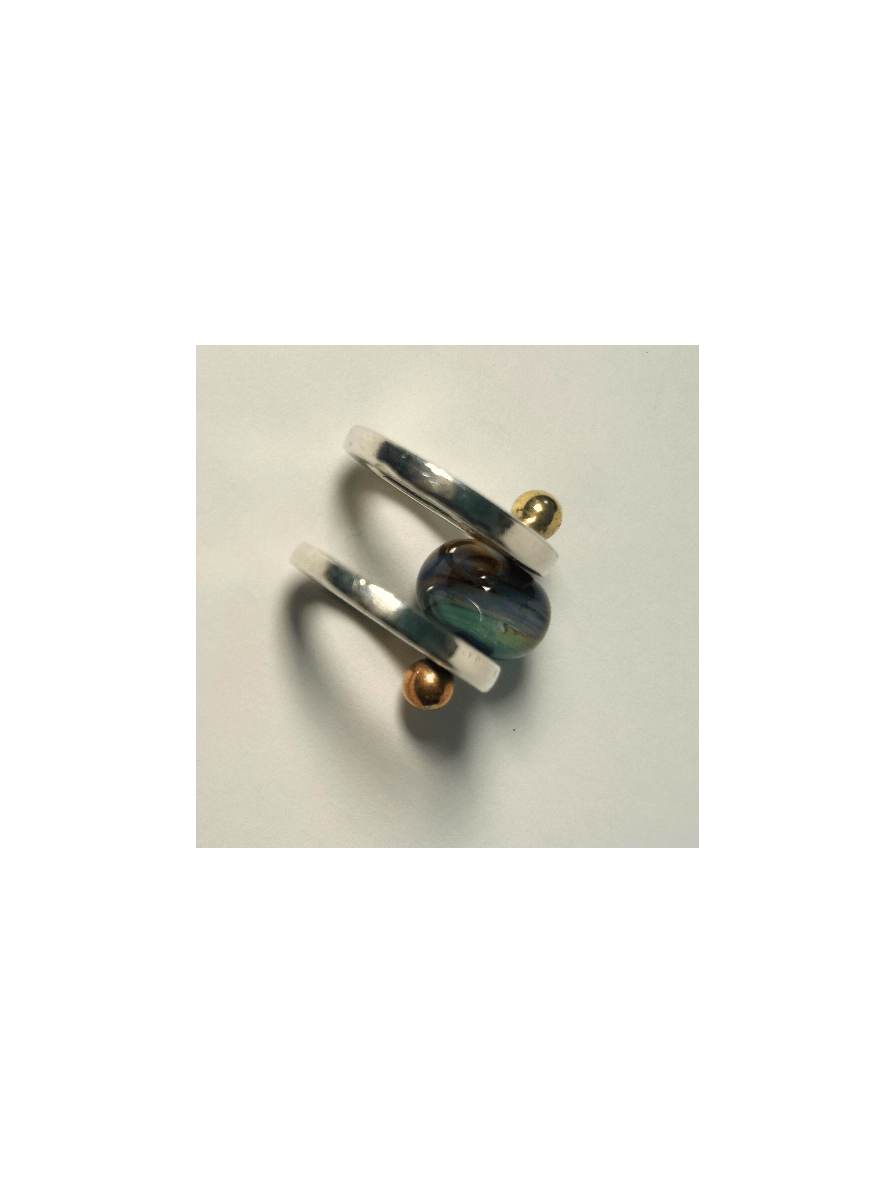 Kinetic Glass Bead Ring