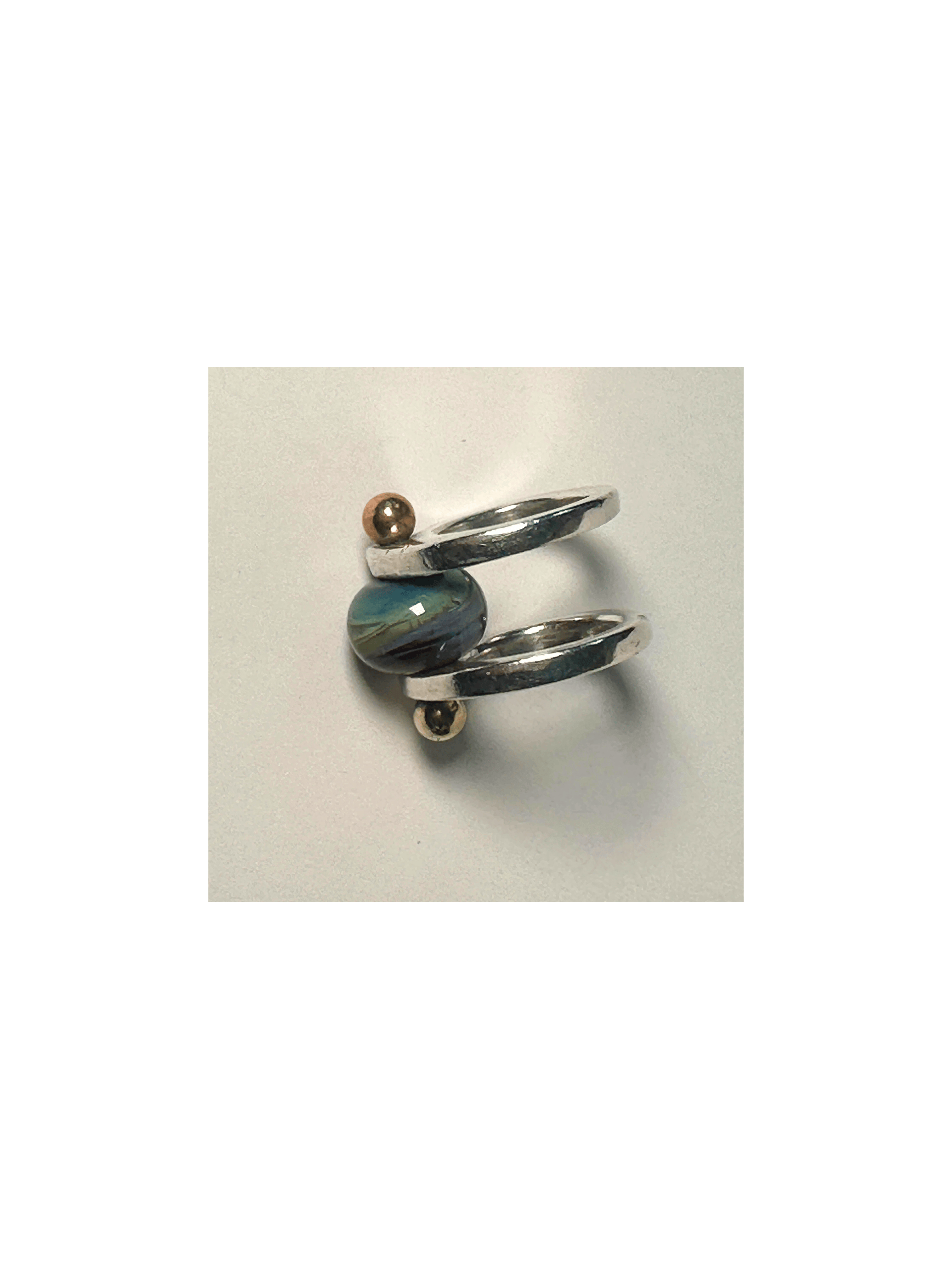 Kinetic Glass Bead Ring