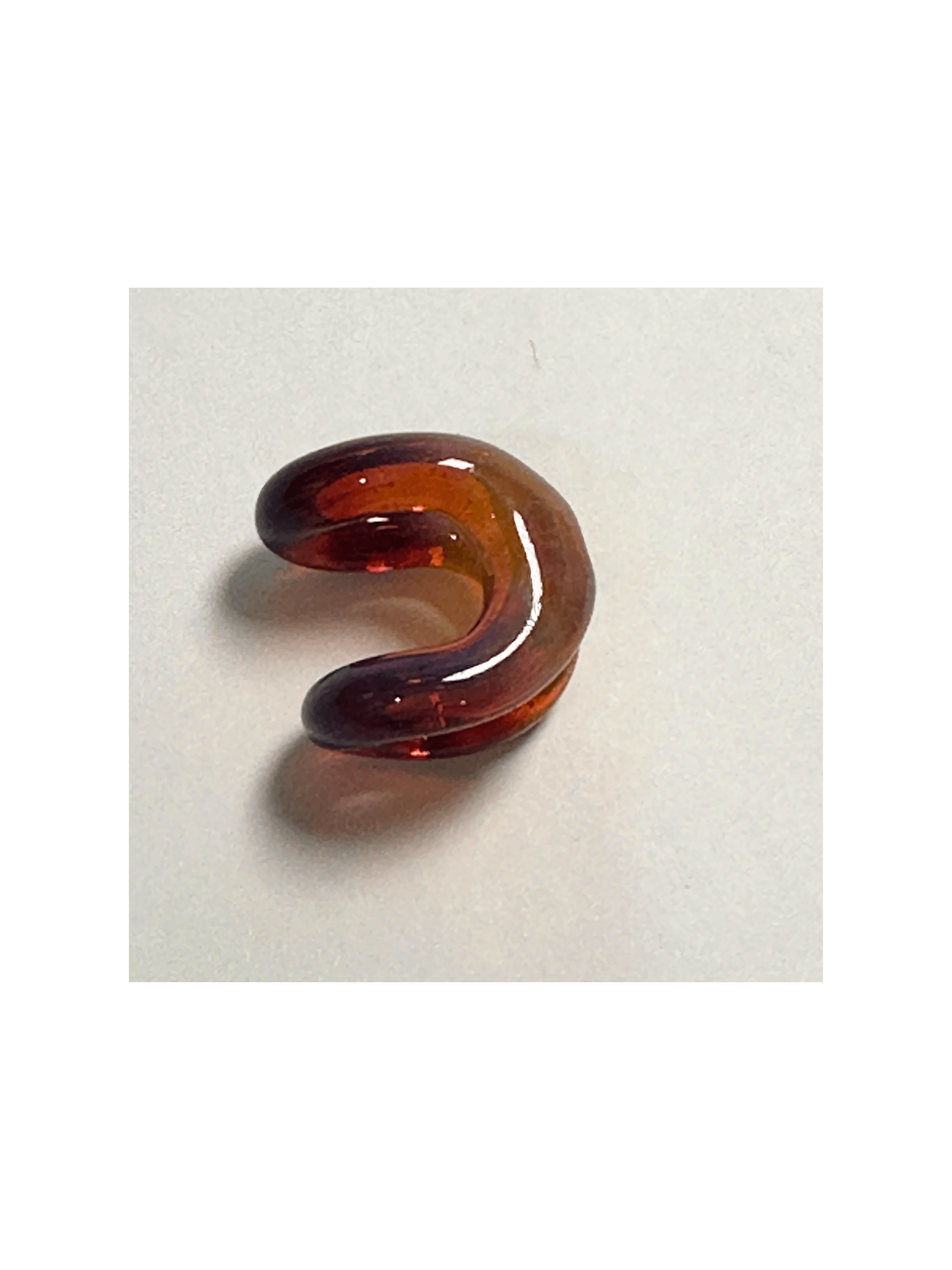 Ember Coil Ear Huggers Smoke Red