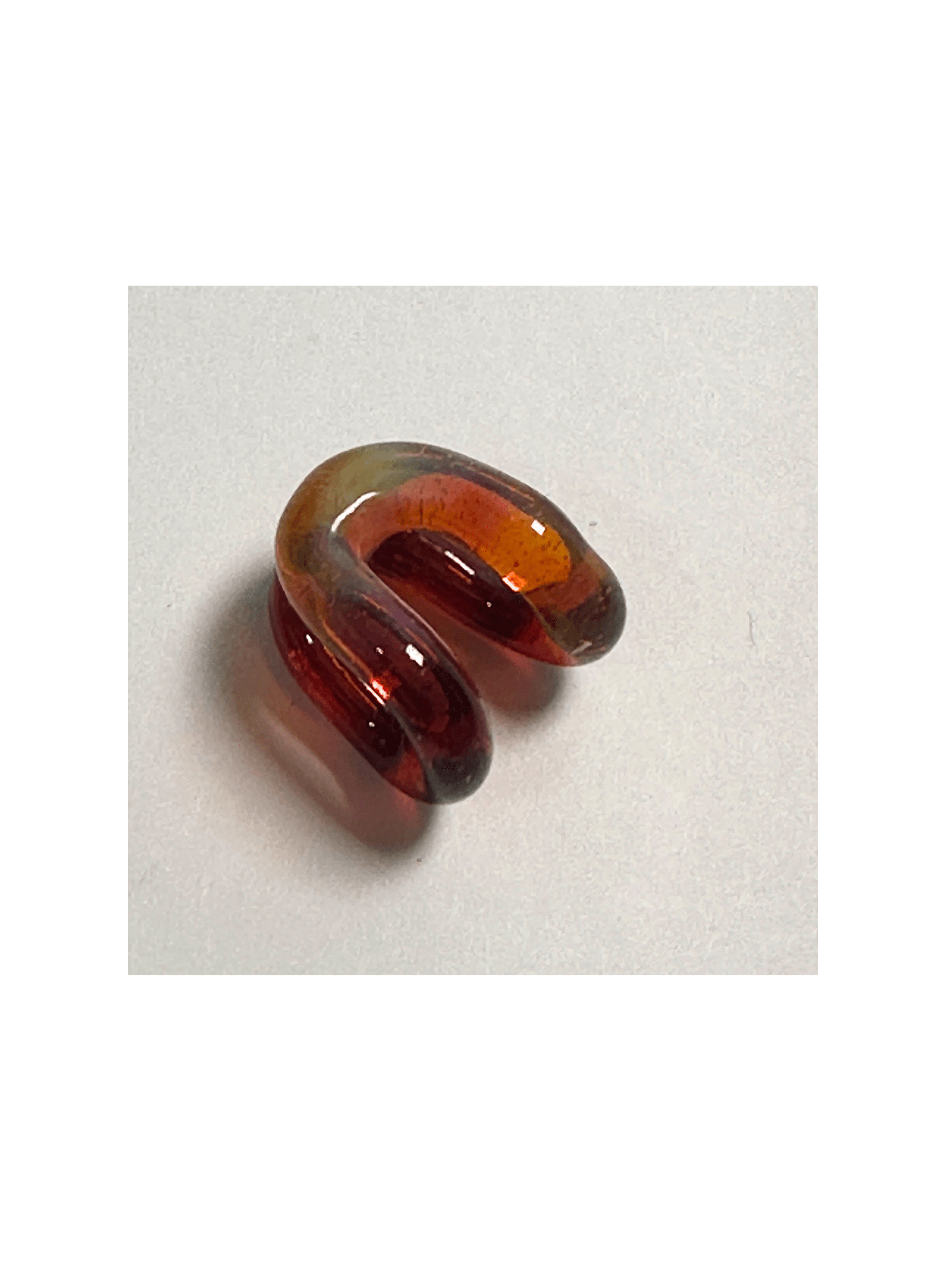 Ember Coil Ear Huggers Smoke Red
