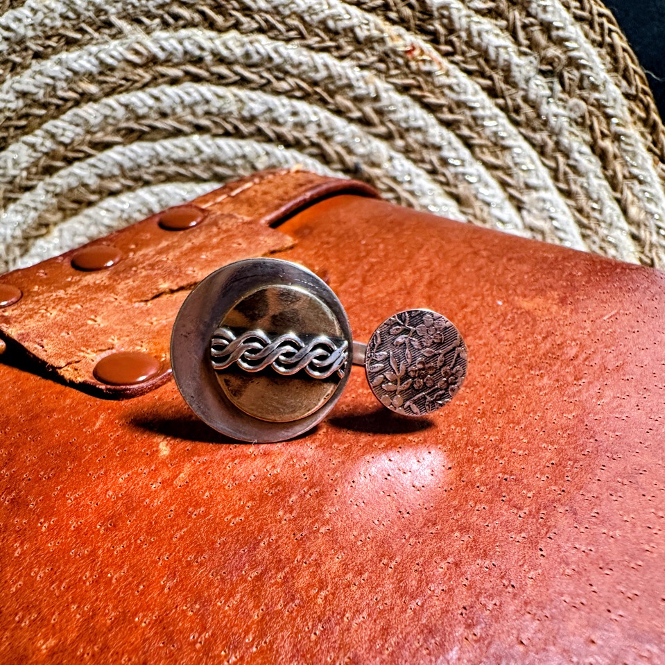 Mixed Metal Circle Ring