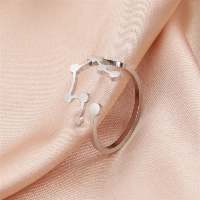 Adjustable 12 Zodiac rings for Women
