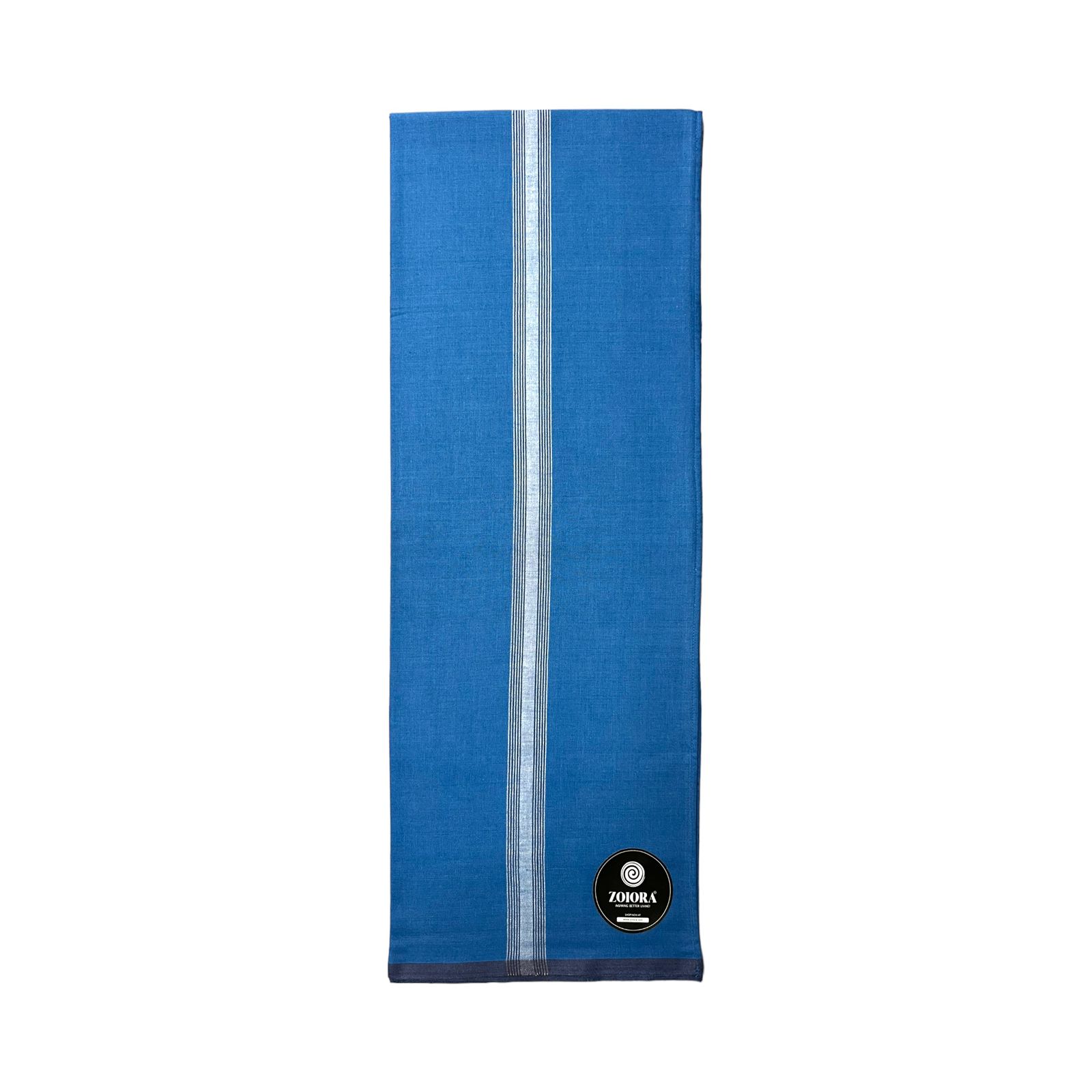 Zoiora 100% Pure Cotton Blue Men's Lungi
