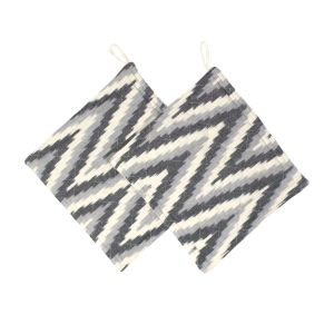 Zoiora Pure Cotton Multicolor Pot Holder Pack of 2