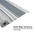 Zoiora Pure Cotton Grey and White Yoga Mat