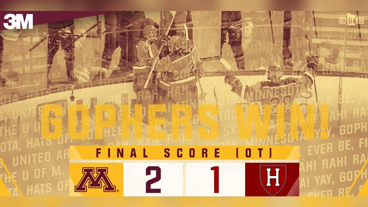 11/18 RECAP: Tyler Sheehy Scores in OT as Gophers sweep Harvard - Zone  Coverage
