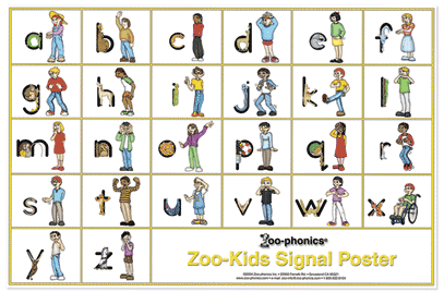 zoo kids signal poster zoo phonics