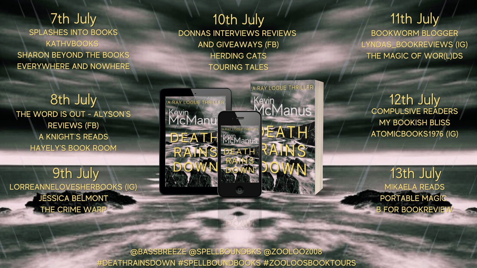 #AndThatsAWrap – #DeathRainsDown @bassbreeze @SpellBoundBks #Blogtour  #ZooloosBookTours #SpellBoundBooks #BookTour
