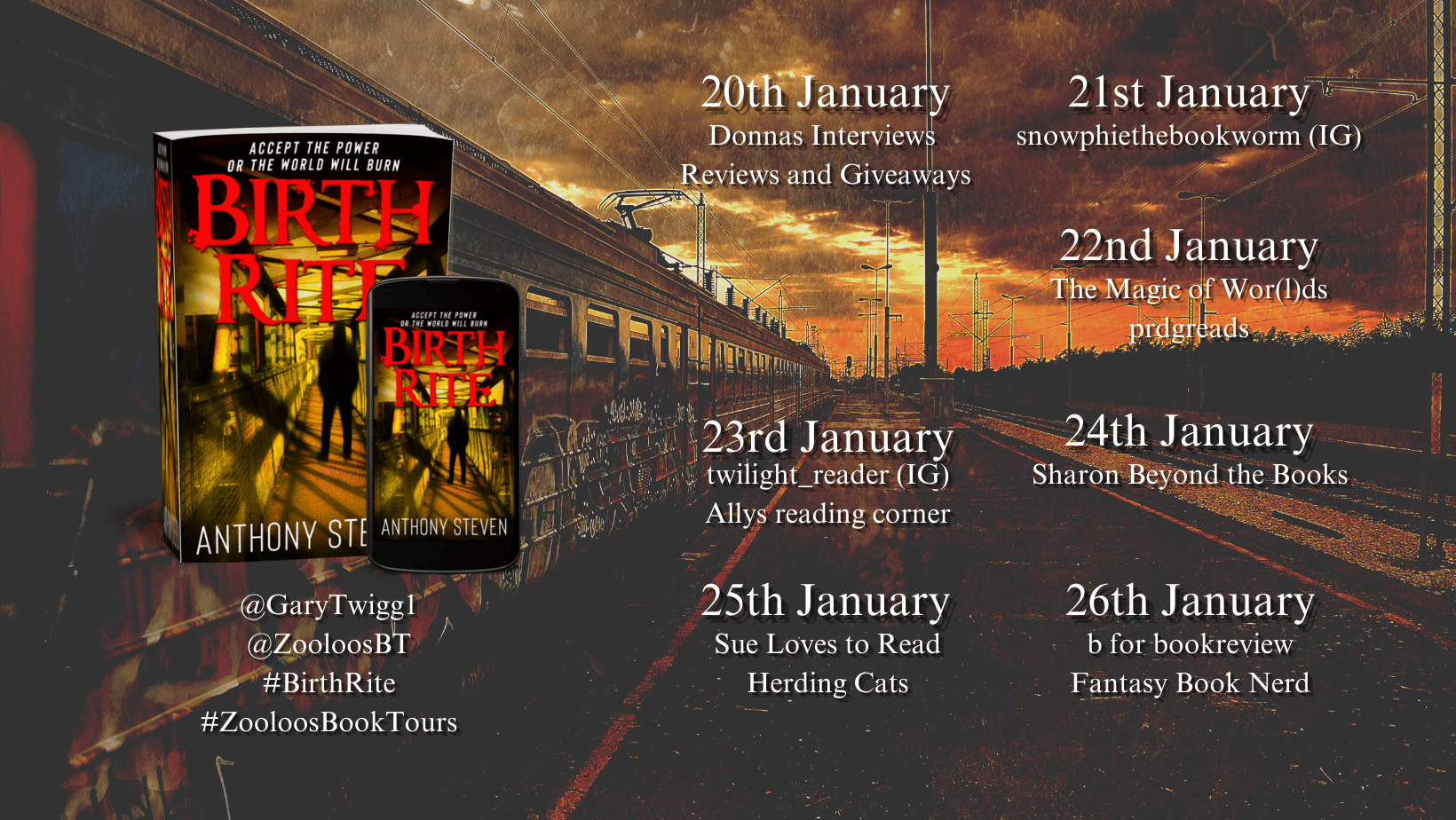 #AndThatsAWrap of #BirthRite by Anthony Steven @GaryTwigg1 #BookTour #ZooloosBookTours