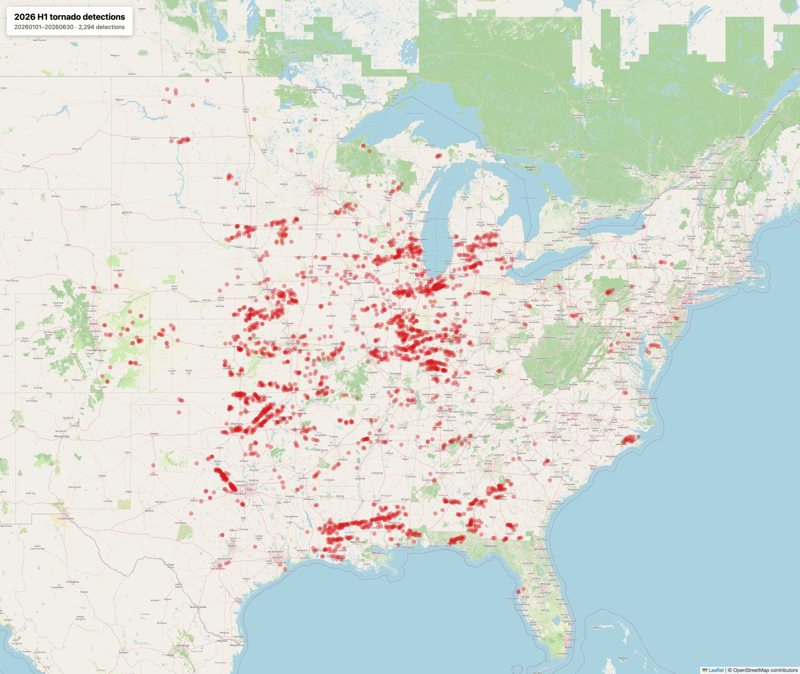 The 2026 Tornado Season Mapped A Wild First Half And Why The Map 1 1 Scaled 