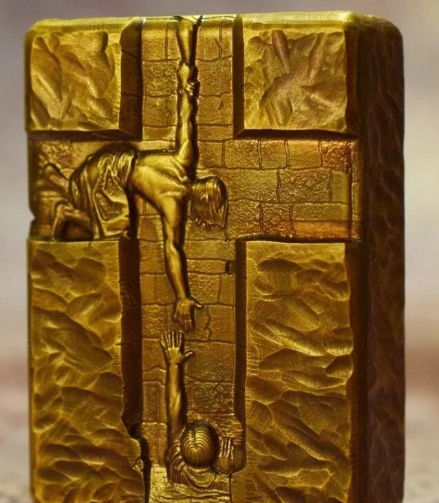 Zorro Skull Carved Lighter