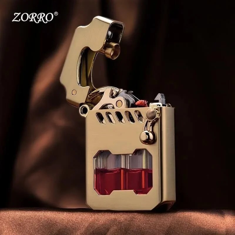 2025 New Zorro Kerosene Lighter Cyber Mecha Transparent Bin Rocker Cool Classic Torrens Tide Men Lighters Wholesale 2025 New Zorro Kerosene Lighter Cyber Mecha Transparent Bin Rocker Cool Classic Torrens Tide Men Lighters Wholesale
