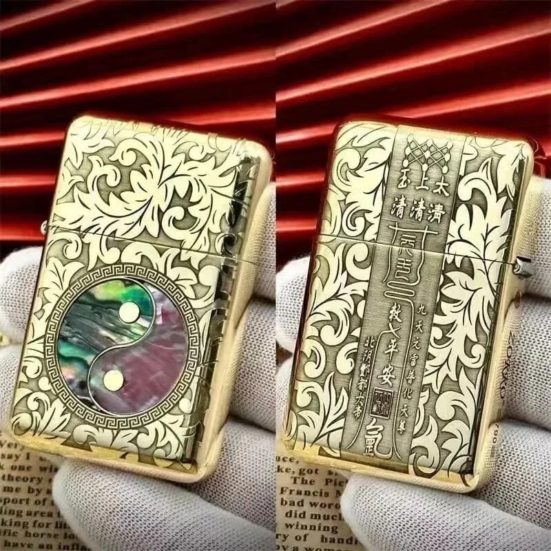 ZORRO Brass Double sided Hand carved Windproof Kerosene Lighter Personalized Retro Collection Wheel ignition Lighters Smoking ZORRO Brass Double sided Hand carved Windproof Kerosene Lighter Personalized Retro Collection Wheel ignition Lighters Smoking