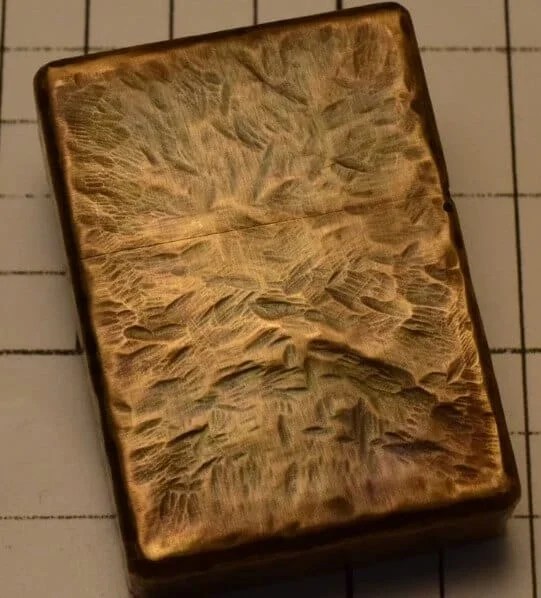 Bear & Girl Engraving Brass Lighter