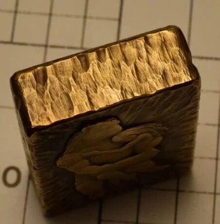 Bear & Girl Engraving Brass Lighter