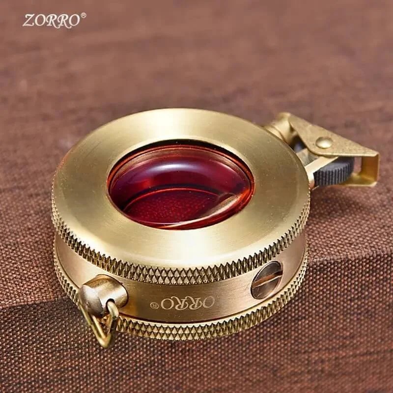 ZORRO Z691 Brass Pocket Lighter Kerosene Transparent Torch