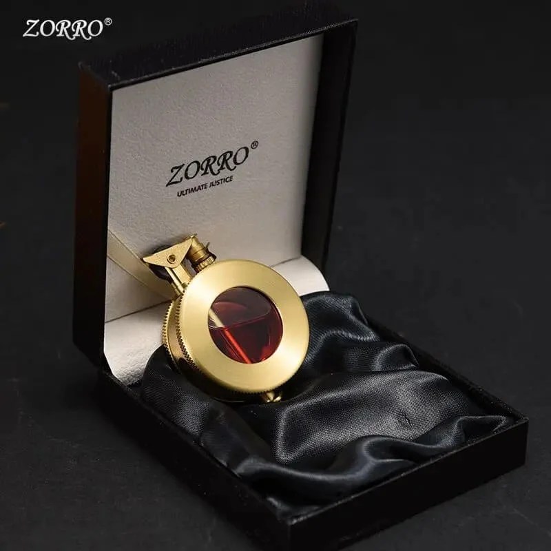 ZORRO Z691 Brass Pocket Lighter Kerosene Transparent Torch ZORRO Z691 Brass Pocket Lighter Kerosene Transparent Torch