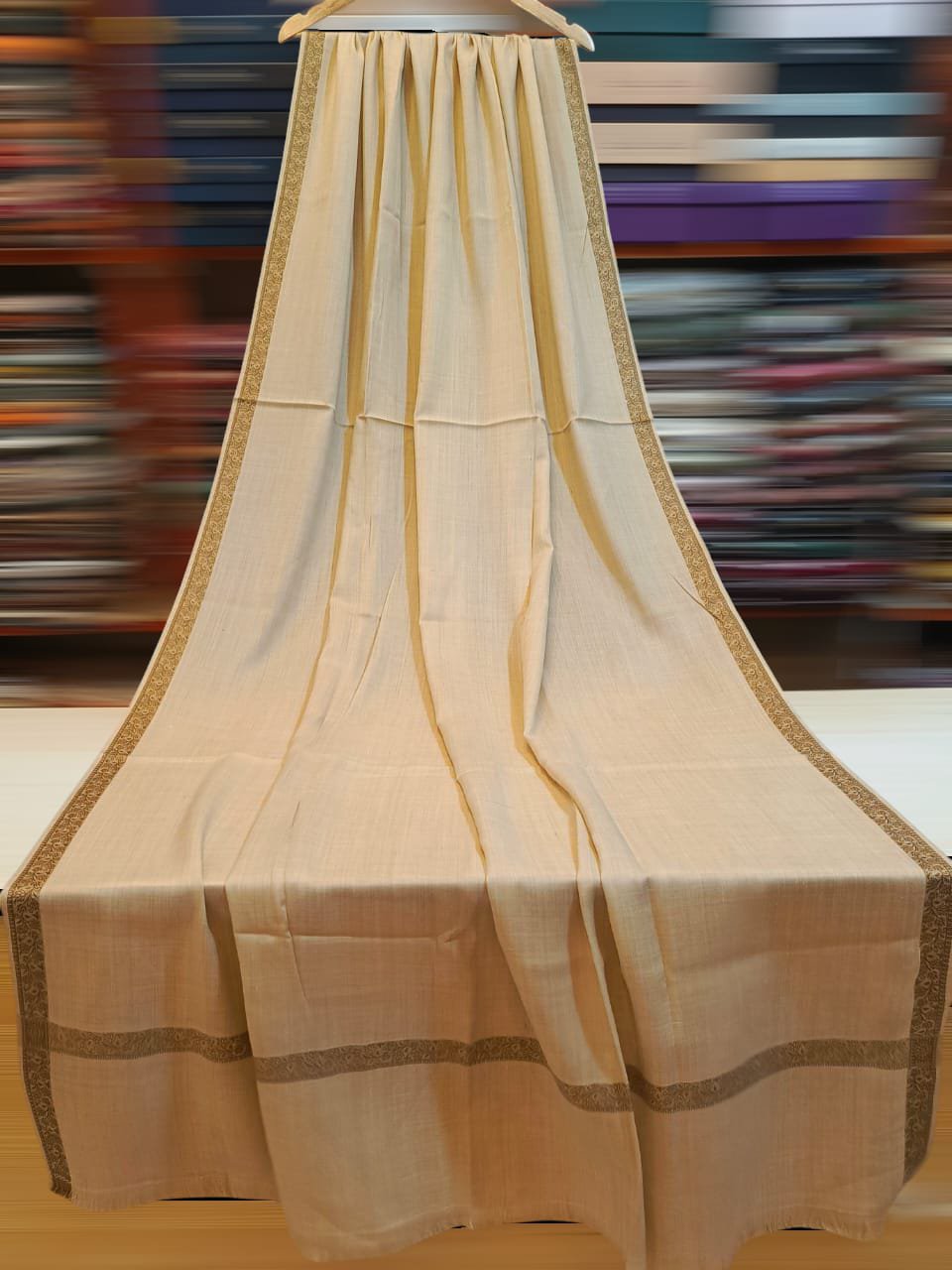 pashmina shawl 4 border beige2
