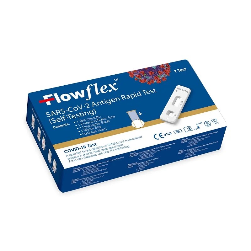 Acon FlowFlex Τεστ Ανίχνευσης COVID-19 με Ρινικό Δείγμα Covid-19 Antigen Rapid Test 1 Tεμάχιο BestSeller