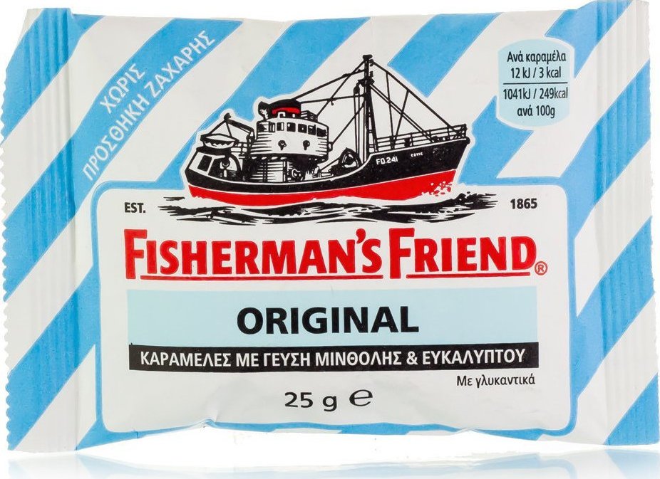 Fisherman's Friend Original Μέντα Ευκάλυπτος για τον Ερεθισμένο Λαιμό & το Βήχα 25gr