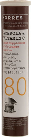 ΚΟΡΡΕΣ Korres Acerola & Vitamin C 18 Αναβράζοντα Δισκία