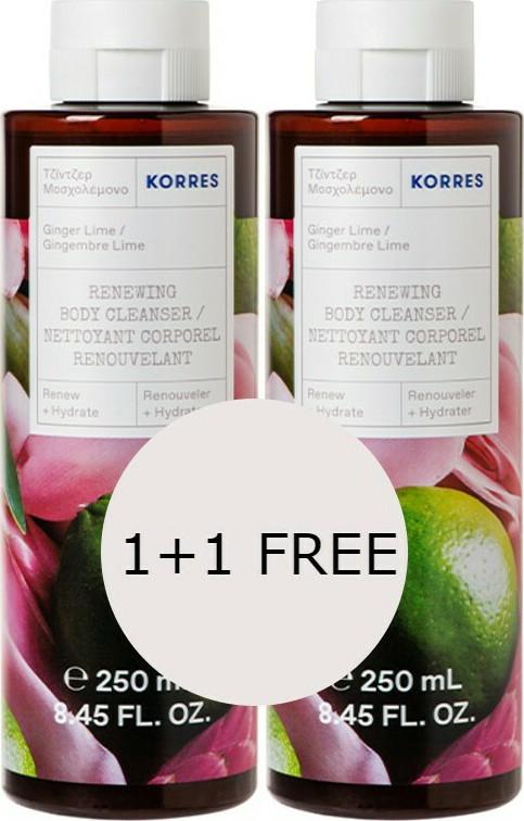 ΚΟΡΡΡΕΣ Korres Ginger Lime Αφρόλουτρο σε Gel 2x250ml