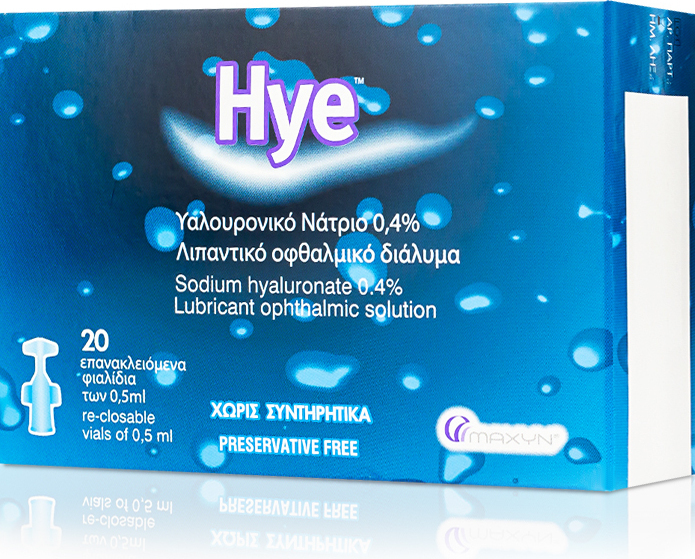 [2] Maxyn Hye 0.4% Οφθαλμικές Σταγόνες με Υαλουρονικό Νάτριο 20 Αμπούλες του 0,5ml BestSeller