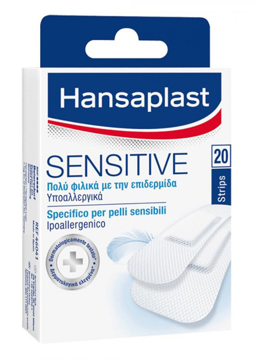 [2] Hansaplast Sensitive Strips (20τμχ / 2 Μεγεθών) (46041)