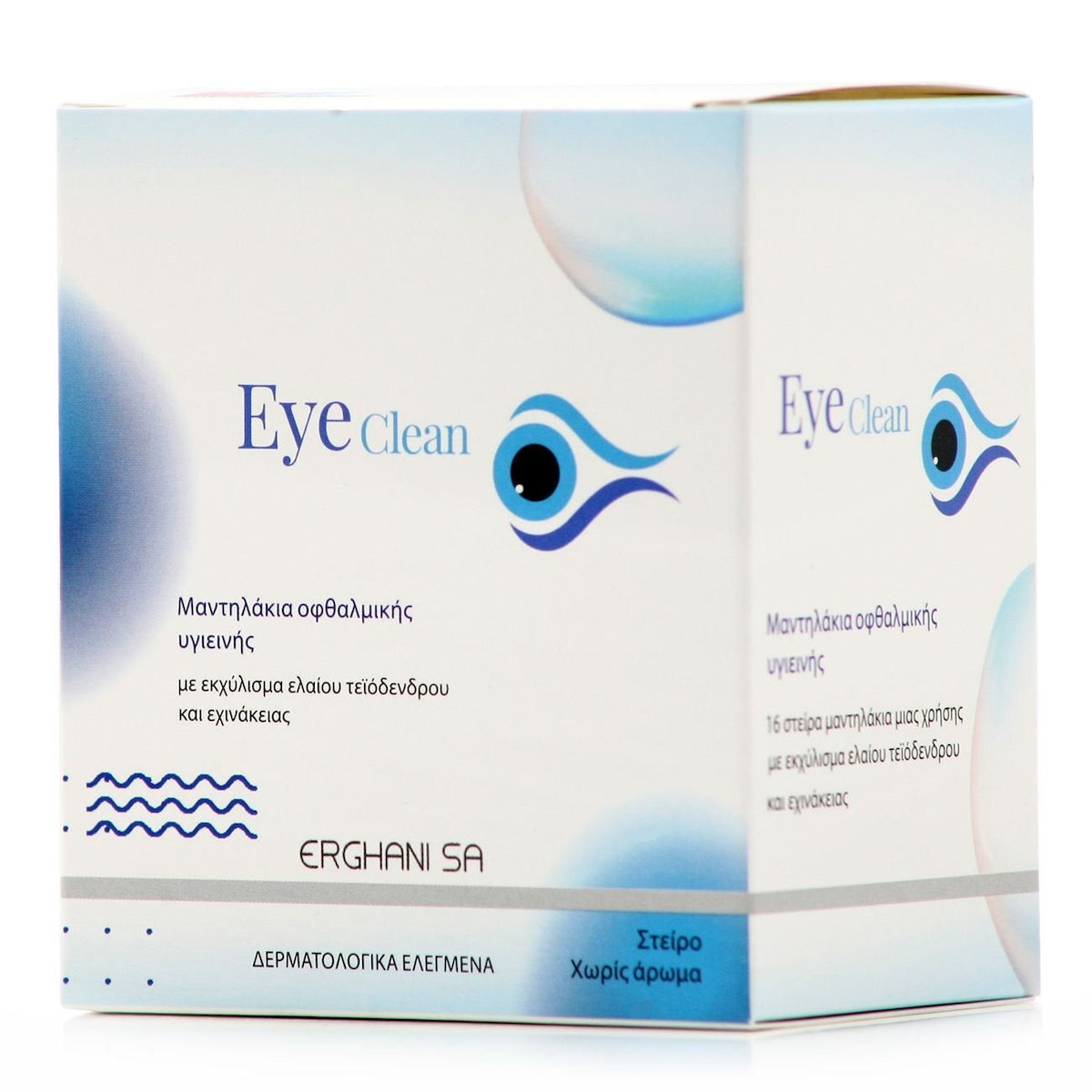 [4-6] Eye Clean Μαντηλάκια Οφθαλμικής Υγιεινής Με Εκχύλισμα Ελαίου Τεϊόδενδρου και Εχινάκειας 16 τεμάχια - Bestseller