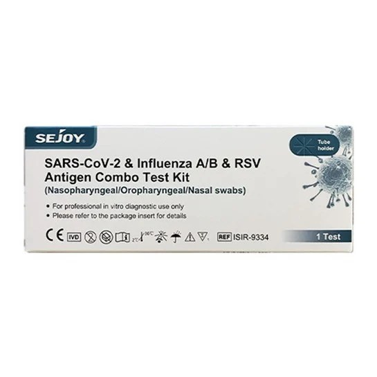 Sejoy Συνδυαστικό Τεστ Ταχείας Ανίχνευσης SARS-CoV-2, Γρίπης Α/Β & RSV 1 Τεμάχιο BestSeller