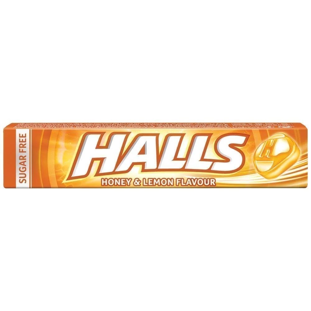 [2] Halls Καραμέλες Calm με Γεύση Μέλι / Λεμόνι Χωρίς Ζάχαρη 32gr