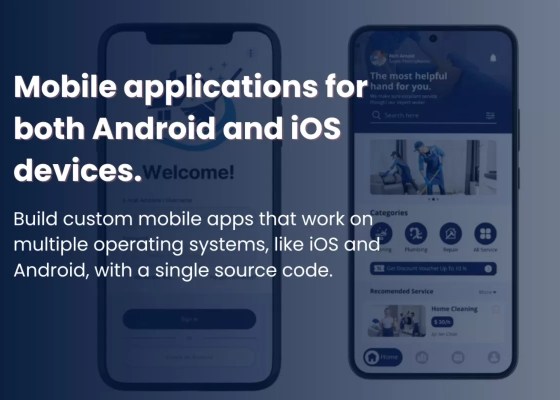 Develop your own custom cross-platform mobile applications that can function across multiple operating systems like iOS and Android using a single codebase.