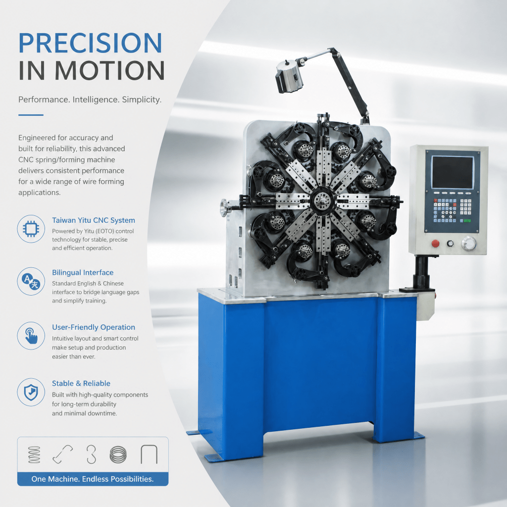 Zhuowang ZW-CNC20 ZW-CNC35 3-4 axis CNC universal spring forming machine full machine photo