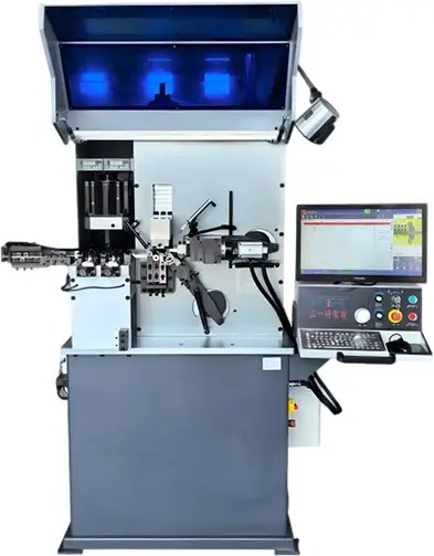 Zhuowang ZW-BH15 thin wire CNC wave spring coiler for miniature precision wave spring manufacturing