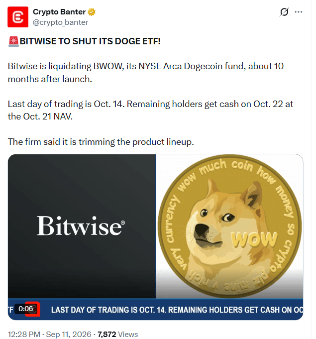 DOGE fait face à l'incertitude après l'arrêt des commandes au niveau du bit de l'ETF Dogecoin ; Voici pourquoi ⋆ ZyCrypto DOGE fait face à l'incertitude après l'arrêt des commandes au niveau du bit de l'ETF Dogecoin ; Voici pourquoi ⋆ ZyCrypto