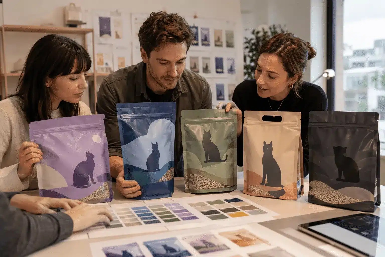 Custom cat litter packaging design