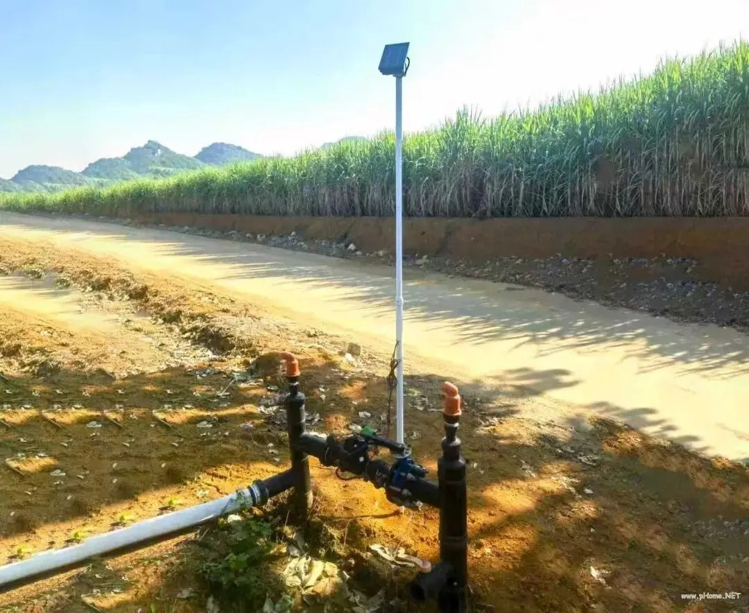 Smart solar irrigation equipment for mountain sloped fruit orchard, adjustable valve pressure stable drip irrigation for fruit trees